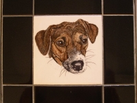 russel-terrier-tile-table