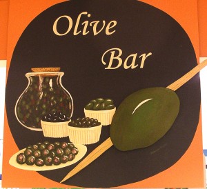 Bishop's Olive Bar sign