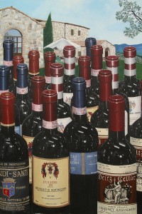 Wines of Tuscnay...close-up Wines of Tuscnay...close-up